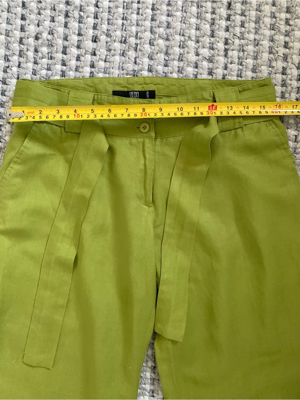 Olive Green Linen 2 Piece Set: Pants & Shirt ๐ - Picture 13 of 16